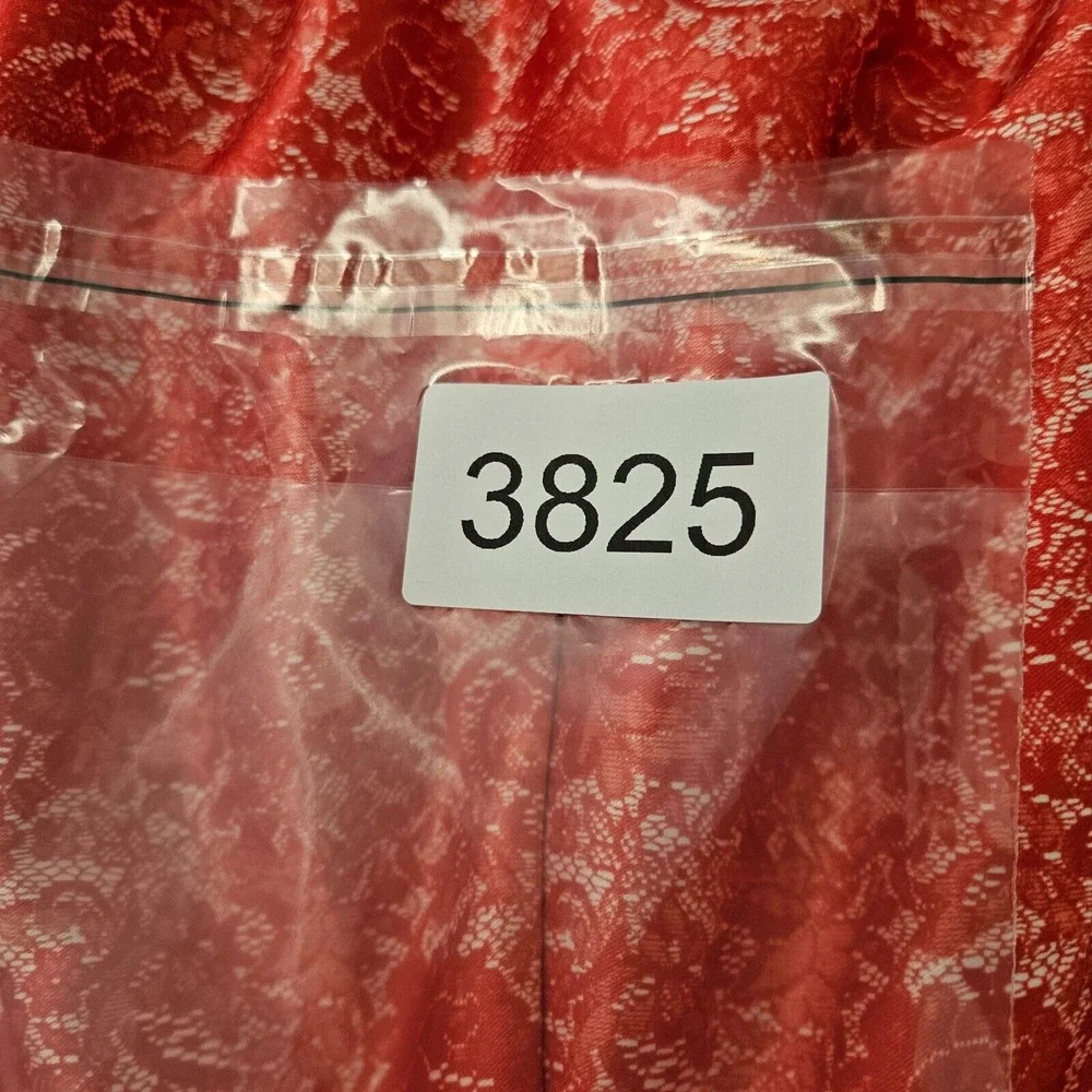 The Limited Dress Size 8 Fit and Flare Floral Print Back Zip Pocket Red White -8